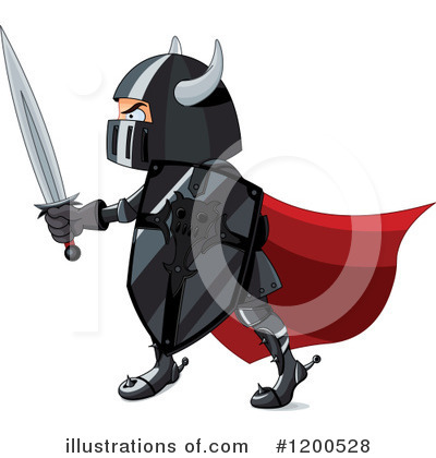 Royalty-Free (RF) Knight Clipart Illustration by Pushkin - Stock Sample #1200528