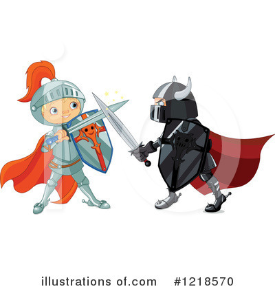 Royalty-Free (RF) Knight Clipart Illustration by Pushkin - Stock Sample #1218570
