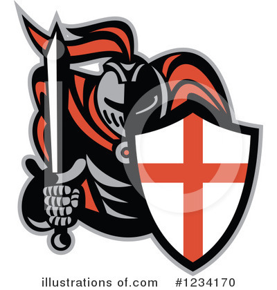Royalty-Free (RF) Knight Clipart Illustration by patrimonio - Stock Sample #1234170