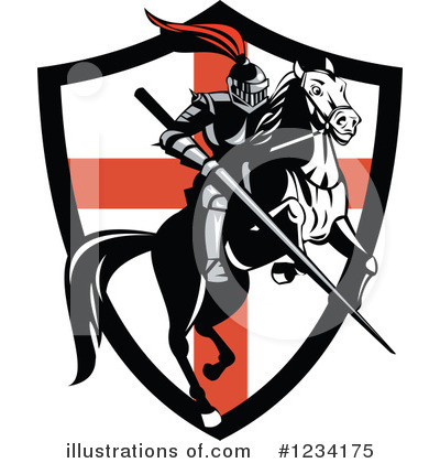 Royalty-Free (RF) Knight Clipart Illustration by patrimonio - Stock Sample #1234175