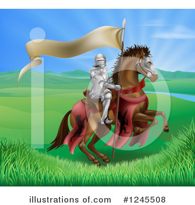 Royalty-Free (RF) Knight Clipart Illustration by AtStockIllustration - Stock Sample #1245508