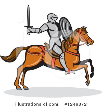 Royalty-Free (RF) Knight Clipart Illustration by patrimonio - Stock Sample #1249872