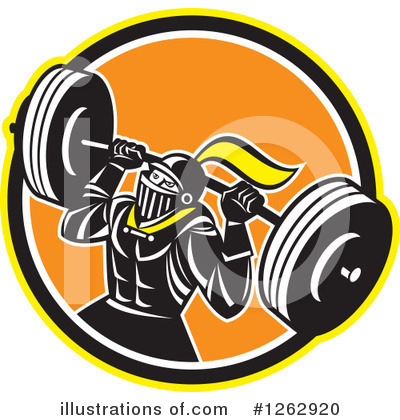 Barbell Clipart #1262920 by patrimonio