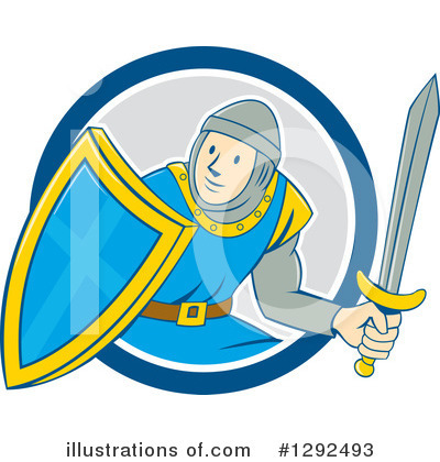 Royalty-Free (RF) Knight Clipart Illustration by patrimonio - Stock Sample #1292493