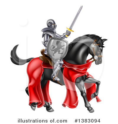 Royalty-Free (RF) Knight Clipart Illustration by AtStockIllustration - Stock Sample #1383094