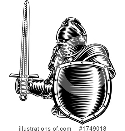 Royalty-Free (RF) Knight Clipart Illustration by AtStockIllustration - Stock Sample #1749018