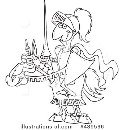 Royalty-Free (RF) Knight Clipart Illustration by toonaday - Stock Sample #439566