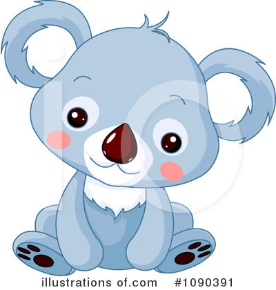 Royalty-Free (RF) Koala Clipart Illustration by Pushkin - Stock Sample #1090391