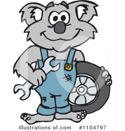 Mechanic Clipart #1104797 by Dennis Holmes Designs