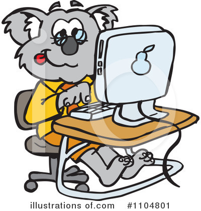 Koala Clipart #1104801 by Dennis Holmes Designs
