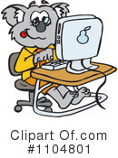 Koala Clipart #1104801 by Dennis Holmes Designs
