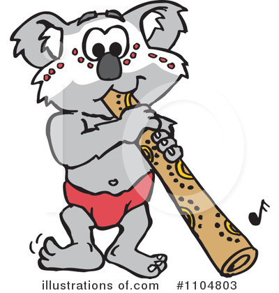 Royalty-Free (RF) Koala Clipart Illustration by Dennis Holmes Designs - Stock Sample #1104803