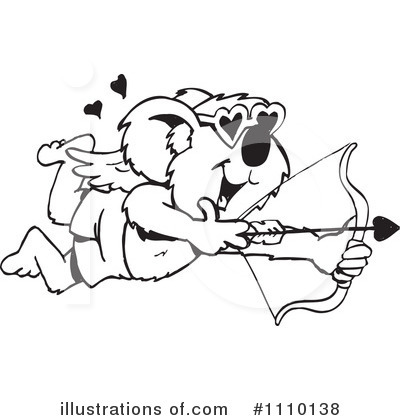 Royalty-Free (RF) Koala Clipart Illustration by Dennis Holmes Designs - Stock Sample #1110138