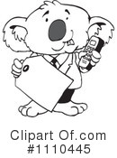 Koala Clipart #1110445 by Dennis Holmes Designs