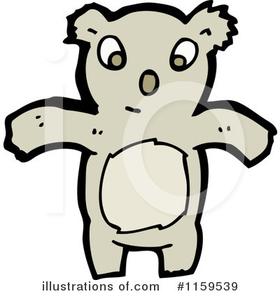 Royalty-Free (RF) Koala Clipart Illustration by lineartestpilot - Stock Sample #1159539
