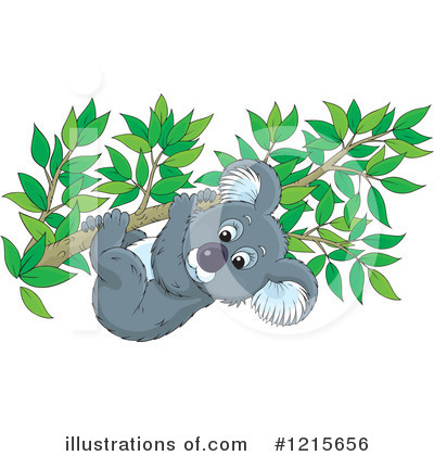 Royalty-Free (RF) Koala Clipart Illustration by Alex Bannykh - Stock Sample #1215656
