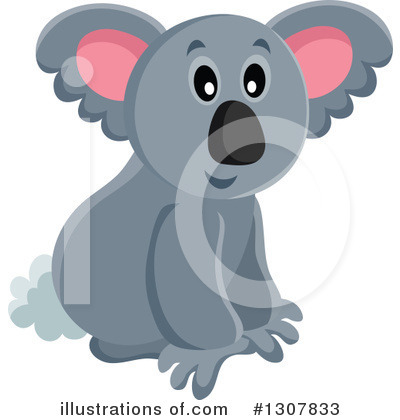 Royalty-Free (RF) Koala Clipart Illustration by visekart - Stock Sample #1307833