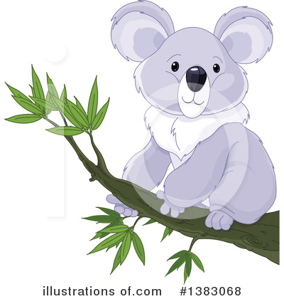 Royalty-Free (RF) Koala Clipart Illustration by Pushkin - Stock Sample #1383068
