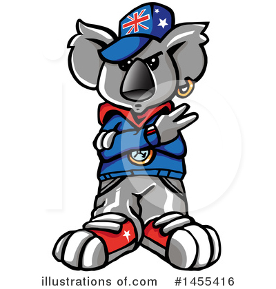 Royalty-Free (RF) Koala Clipart Illustration by Domenico Condello - Stock Sample #1455416