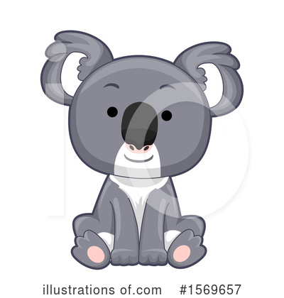 Royalty-Free (RF) Koala Clipart Illustration by BNP Design Studio - Stock Sample #1569657