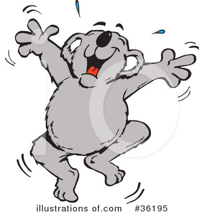 Royalty-Free (RF) Koala Clipart Illustration by Dennis Holmes Designs - Stock Sample #36195