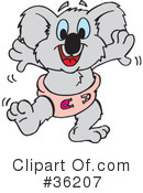 Koala Clipart #36207 by Dennis Holmes Designs