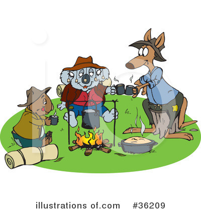 Camping Clipart #36209 by Dennis Holmes Designs