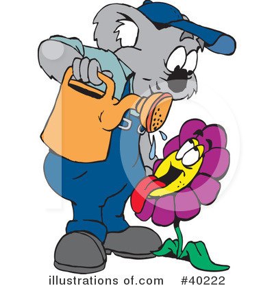 Royalty-Free (RF) Koala Clipart Illustration by Dennis Holmes Designs - Stock Sample #40222