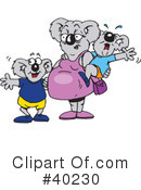Koala Clipart #40230 by Dennis Holmes Designs