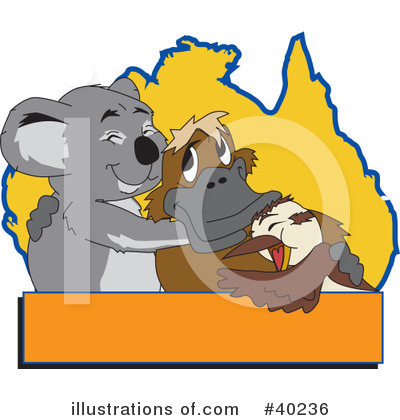 Royalty-Free (RF) Koala Clipart Illustration by Dennis Holmes Designs - Stock Sample #40236