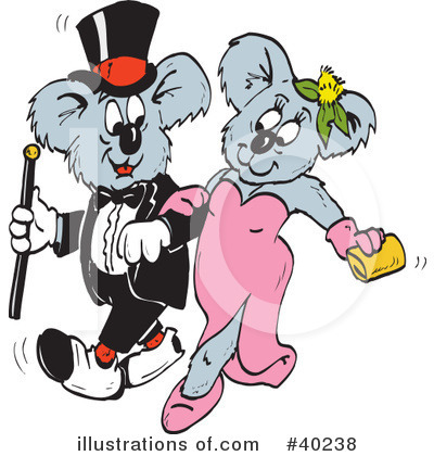 Royalty-Free (RF) Koala Clipart Illustration by Dennis Holmes Designs - Stock Sample #40238