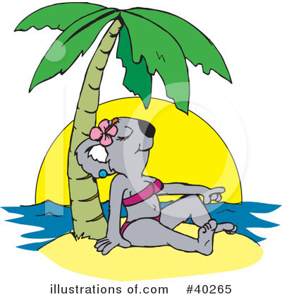 Vacationing Clipart #40265 by Dennis Holmes Designs