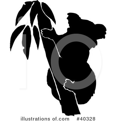 Royalty-Free (RF) Koala Clipart Illustration by Dennis Holmes Designs - Stock Sample #40328