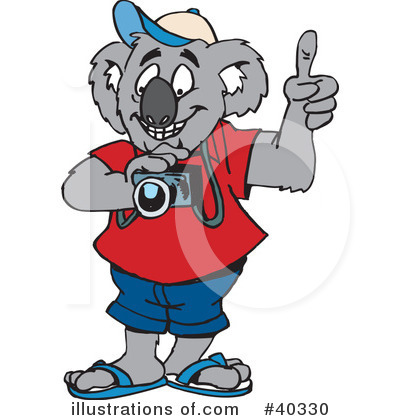 Royalty-Free (RF) Koala Clipart Illustration by Dennis Holmes Designs - Stock Sample #40330