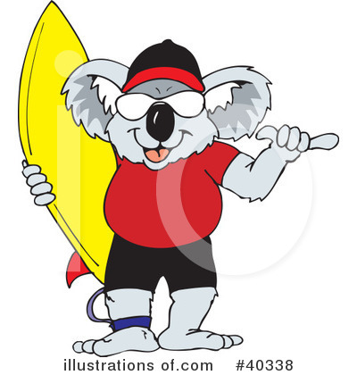 Surfing Clipart #40338 by Dennis Holmes Designs