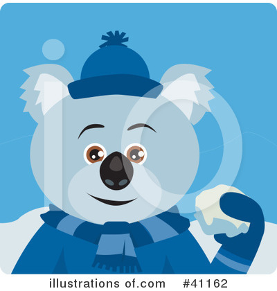 Royalty-Free (RF) Koala Clipart Illustration by Dennis Holmes Designs - Stock Sample #41162