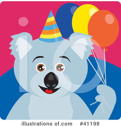Royalty-Free (RF) Koala Clipart Illustration by Dennis Holmes Designs - Stock Sample #41198