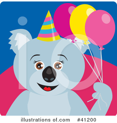 Royalty-Free (RF) Koala Clipart Illustration by Dennis Holmes Designs - Stock Sample #41200