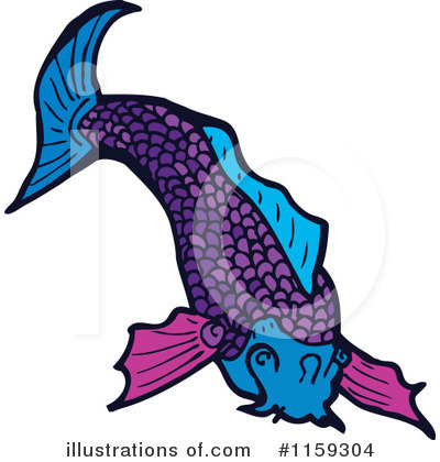 Royalty-Free (RF) Koi Clipart Illustration by lineartestpilot - Stock Sample #1159304