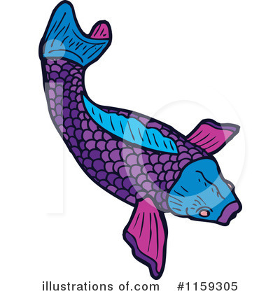 Royalty-Free (RF) Koi Clipart Illustration by lineartestpilot - Stock Sample #1159305