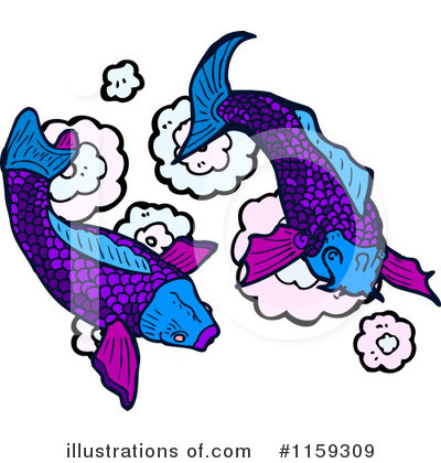 Royalty-Free (RF) Koi Clipart Illustration by lineartestpilot - Stock Sample #1159309