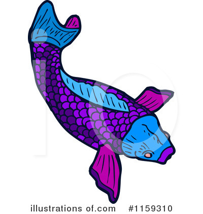 Royalty-Free (RF) Koi Clipart Illustration by lineartestpilot - Stock Sample #1159310