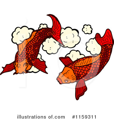 Royalty-Free (RF) Koi Clipart Illustration by lineartestpilot - Stock Sample #1159311