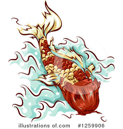Royalty-Free (RF) Koi Clipart Illustration by BNP Design Studio - Stock Sample #1259906