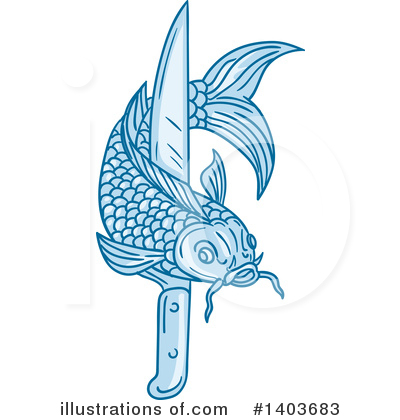 Koi Fish Clipart #1403683 by patrimonio
