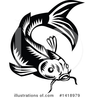 Koi Fish Clipart #1418979 by patrimonio