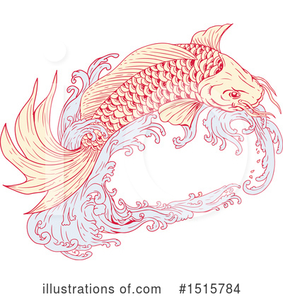 Koi Fish Clipart #1515784 by patrimonio