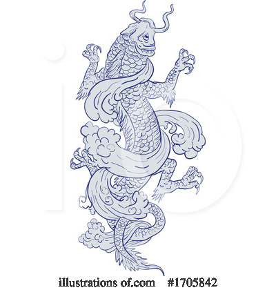 Royalty-Free (RF) Koi Clipart Illustration by patrimonio - Stock Sample #1705842
