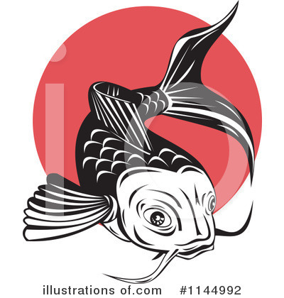 Royalty-Free (RF) Koi Fish Clipart Illustration by patrimonio - Stock Sample #1144992