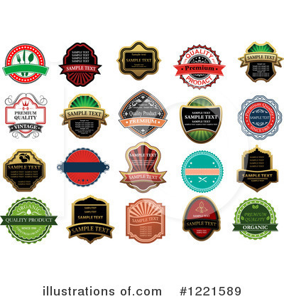Royalty-Free (RF) Label Clipart Illustration by Vector Tradition SM - Stock Sample #1221589